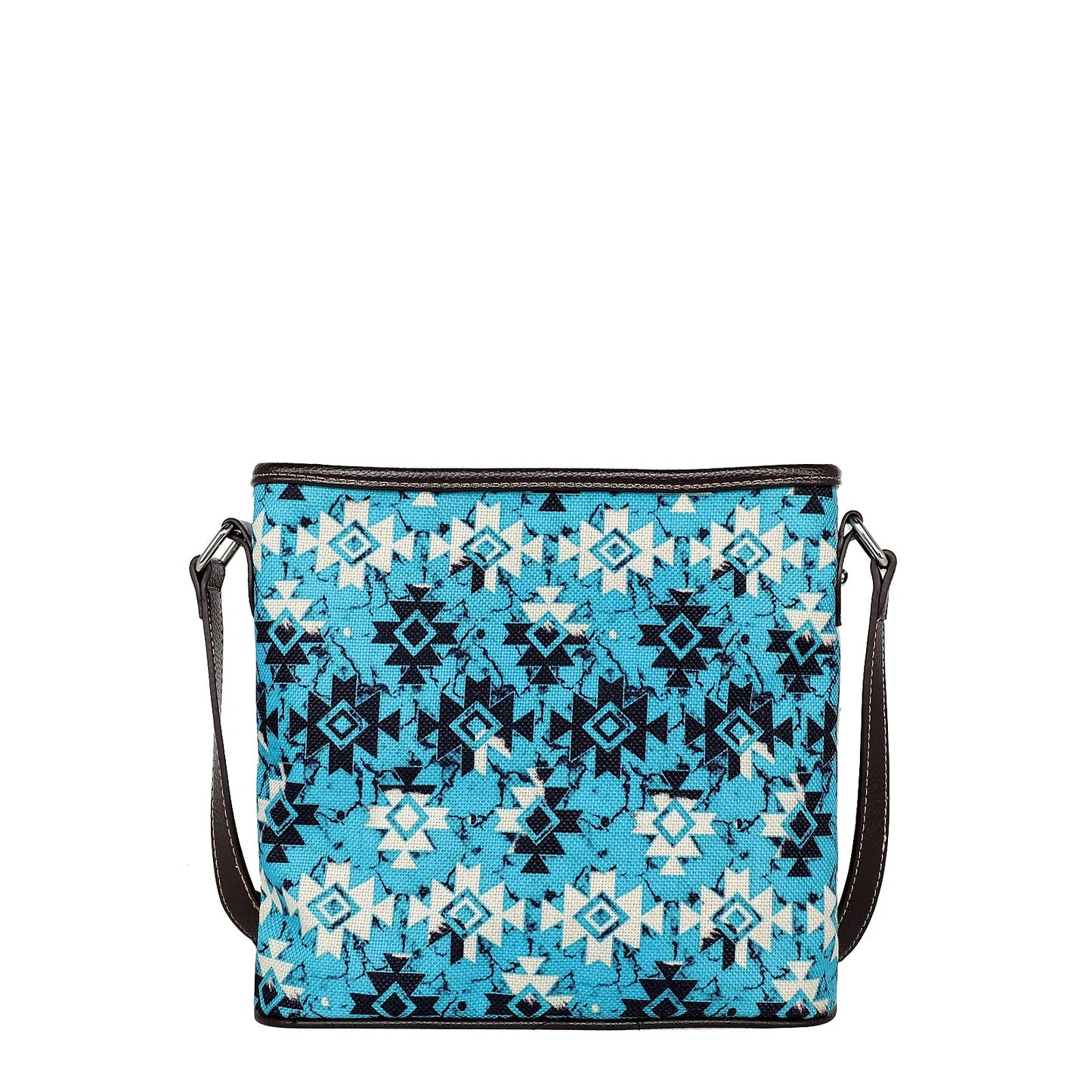 Montana West - blue Aztec canvas crossbody