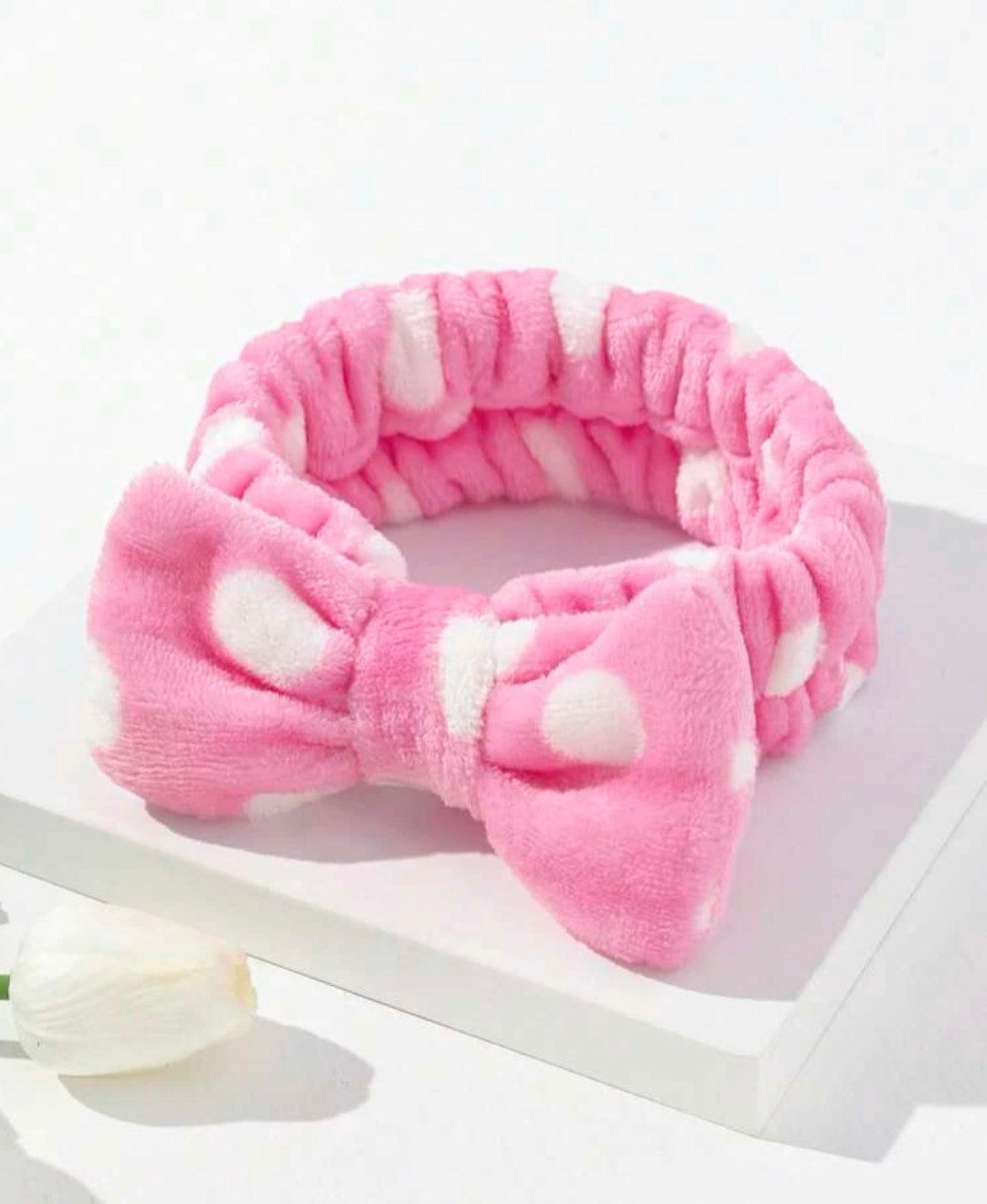 Polka Dot bath headband